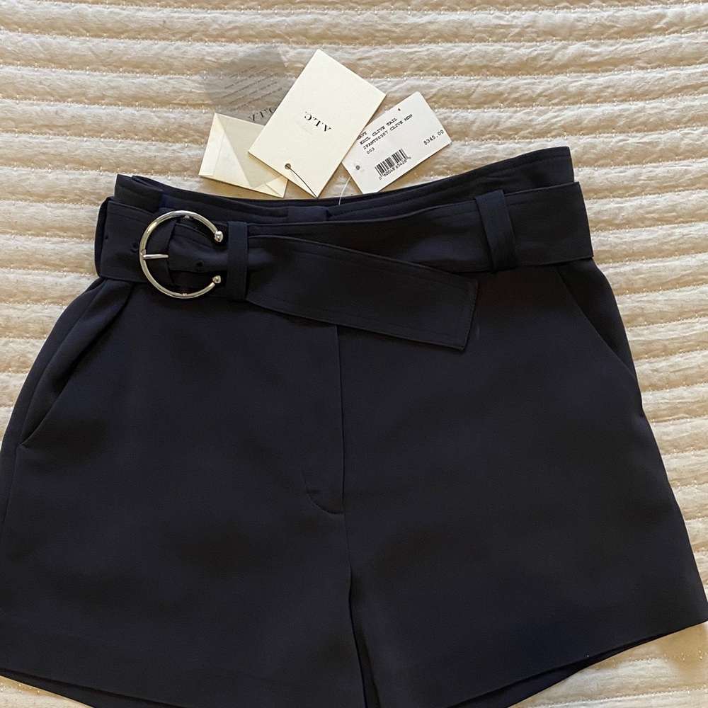 A.L.C. Women's High Waist Black Shorts